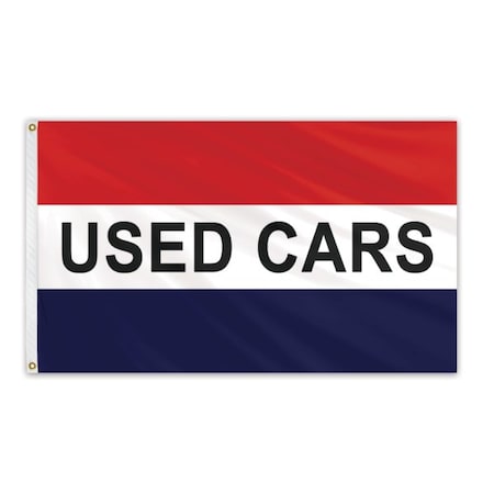Global Flags Unlimited Used Cars Message Flag 3'x5' Standard Flag 204583